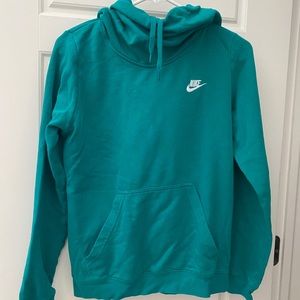 teal sweatshirt